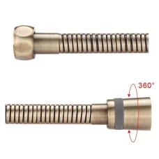 Душовий шланг GAPPO G45-4, латунь, 1500 мм, бронза