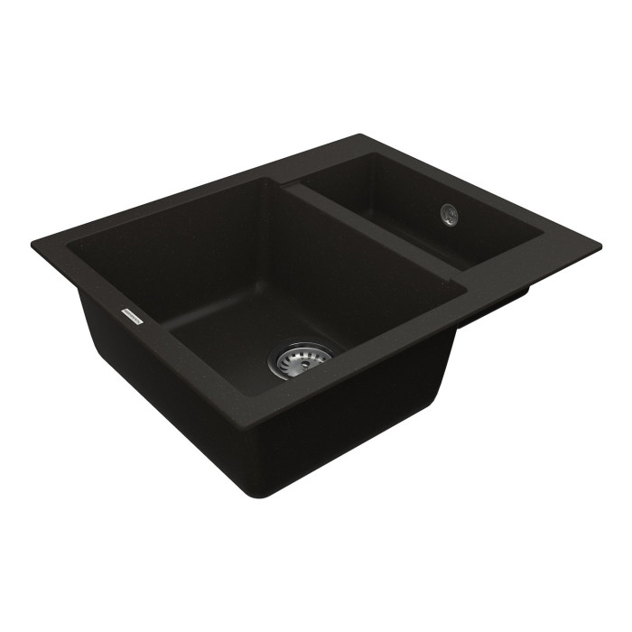 Мойка для кухни из исскуственого камня Vankor Orman OMP 03.61 Black прямоугольная