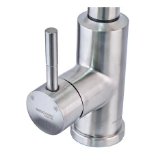 Смеситель сенсорный для кухни с вытяжнной лейкой MIXXUS LUX-014 SENSOR SUS304 нержавеющая сталь(на батарейках)