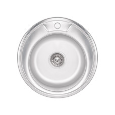 Кухонная мойка Brinex 490-A 0,6 мм Satin (BRIN490SAT06)
