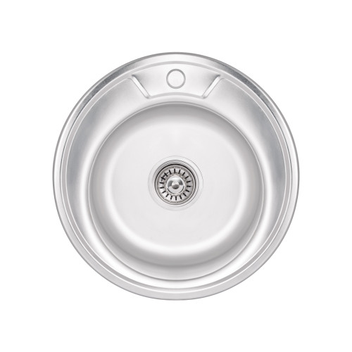 Кухонная мойка Brinex 490-A 0,6 мм Satin (BRIN490SAT06)