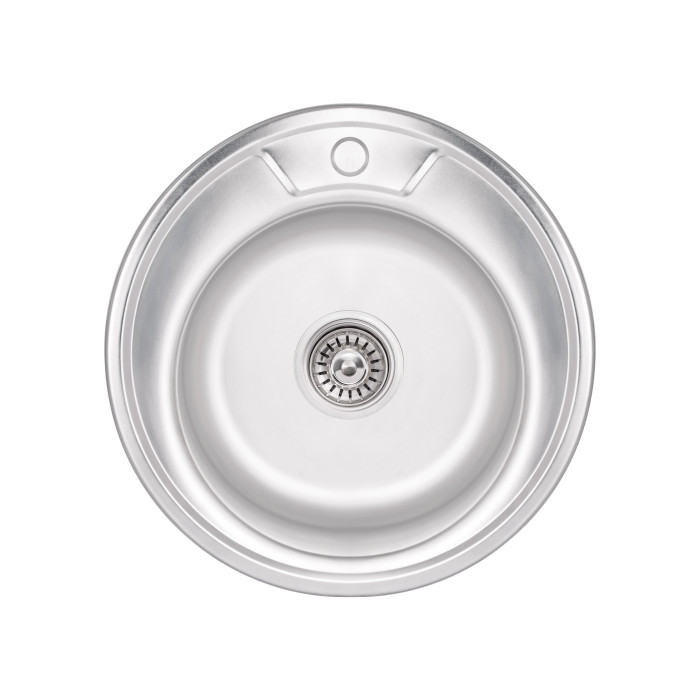 Кухонная мойка Brinex 490-A 0,6 мм Satin (BRIN490SAT06)