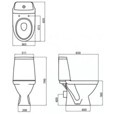 Компакт підлоговий з сидінням soft-close Kolo MODO L39000000 