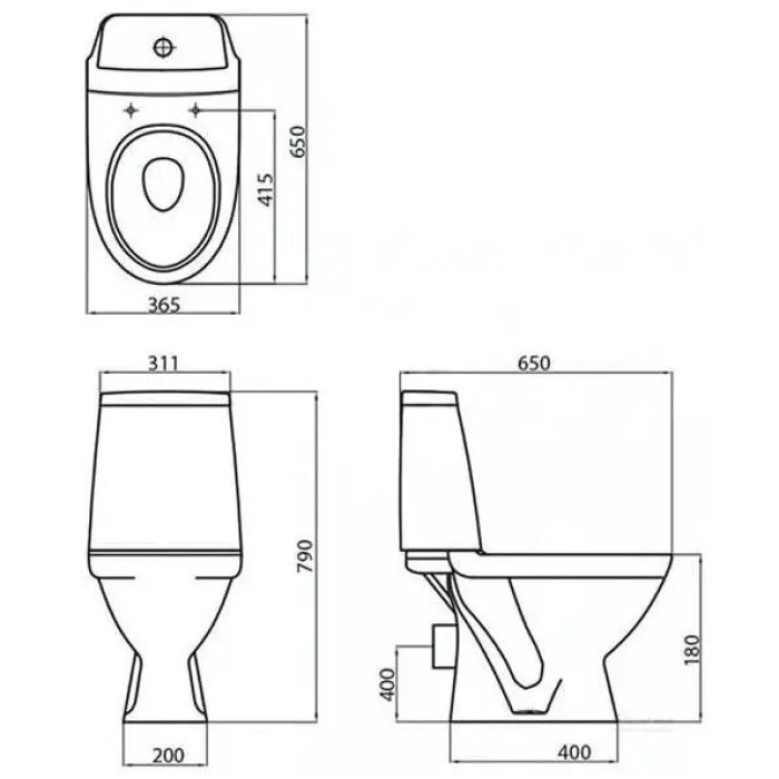 Компакт підлоговий з сидінням soft-close Kolo MODO L39000000