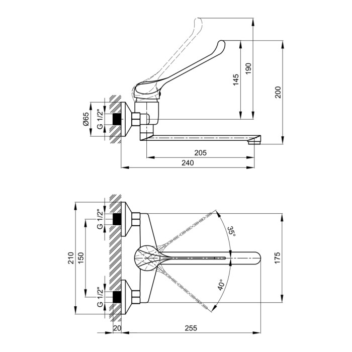 Змішувач для кухні Lidz (CRM) Watt 83 009 Змішувач для кухні Lidz (CRM) Watt 83 009