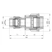 Муфта пром. ред. 40х32 SantehPlast