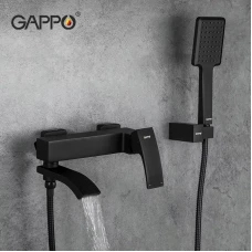Змішувач для ванни GAPPO G3207-6, чорний