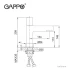 Змішувач для умивальника GAPPO G1052-86, чорний