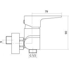 Змішувач для душу Cersanit Vigo