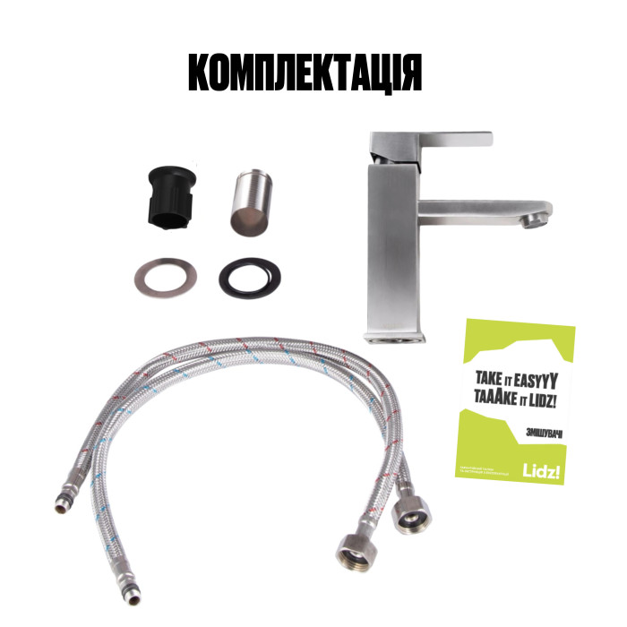 Смеситель для раковины Lidz Kubis 001F (k35) LDKUB001FNKS28534 Nickel Смеситель для раковины Lidz Kubis 001F (k35) LDKUB001FNKS28534 Nickel