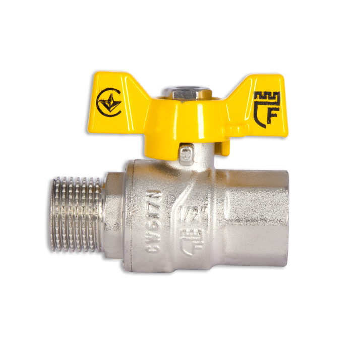 Кран шаровой SD Forte 1/2" ВН для газа (бабочка) SF607G15