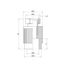 Муфта из полипропилена Thermo Alliance с накидной гайкой 20х1/2"