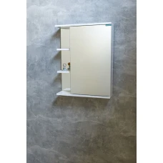 Дзеркальна шафа 50см ОПТИМА Barco Blanco (1дв.3пол.) лев.