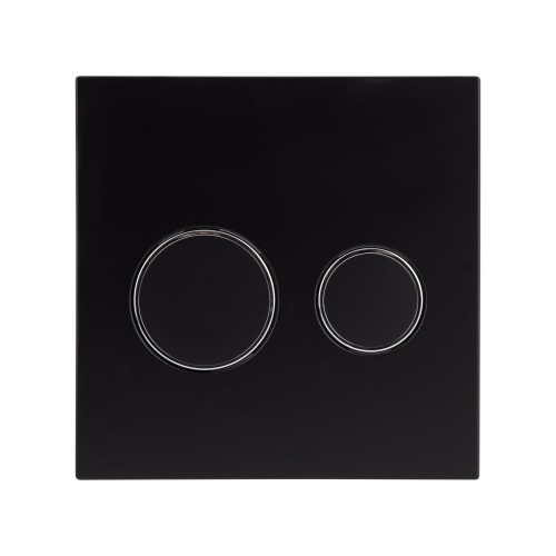 Клавіша для інсталяції унітазу Qtap Nest Uni QT0211P01V1178MB подвійний змив пластик чорна матова