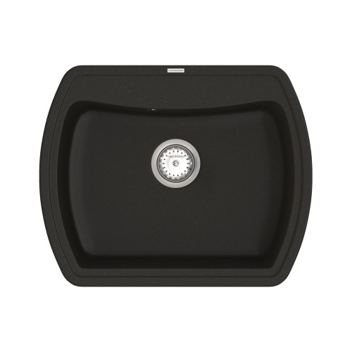 Мийка для кухні Vankor Norton NMP 01.63 Black прямокутна з сифоном