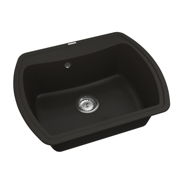 Мийка для кухні Vankor Norton NMP 01.63 Black прямокутна з сифоном