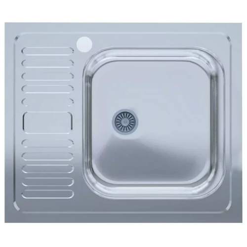 Мийка нерж.UA 5060-R товщ-0.4mm, р-р-500*600*140mm Polish (накладна) {20}