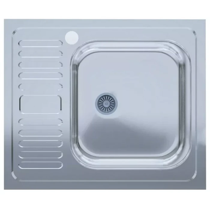 Мийка нерж.UA 5060-R товщ-0.4mm, р-р-500*600*140mm Polish (накладна) {20}