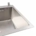 Мойка прям. 600x500x230 PLATINUM Handmade ECN 2/0.5 интегр.+дозатор R