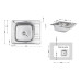 Кухонная мойка Lidz 5848 0,8 мм Micro Decor (LIDZ5848MDEC)