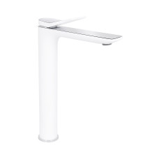 Смеситель для раковины Qtap Presto высокий QTPRE269CRW45577 Chrome/White