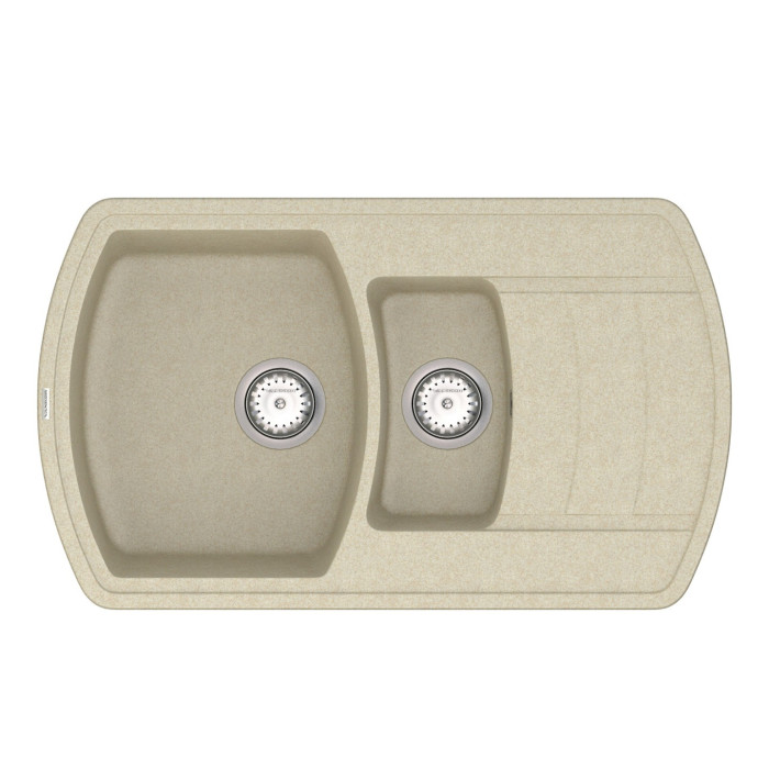 Мийка для кухні Vankor Norton NMP 04.86 Beige прямокутна з сифоном
