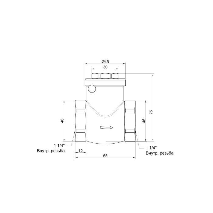 Обратный клапан SD Plus 1" 1/4 SD242W32