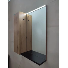 Дзеркальна шафа 70см TAXO LED Barco Blanco лев.