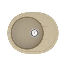 Мойка Vankor Sity  620х500х200 овал. Vanilla + сифон