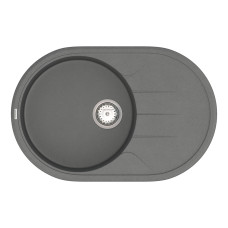 Мойка для кухни из исскуственого камня Vankor Sity  780х510х200 овал. Gray + сифон