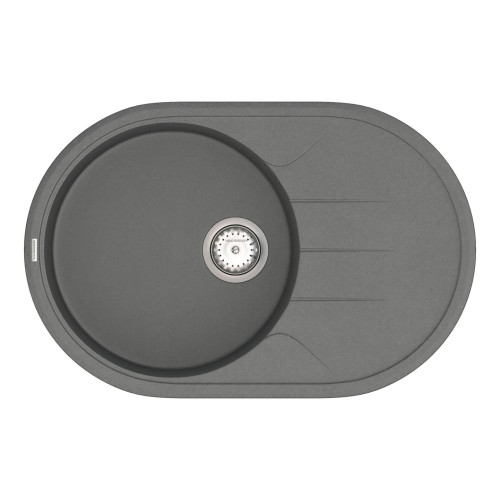 Мойка Vankor Sity  780х510х200 овал. Gray + сифон