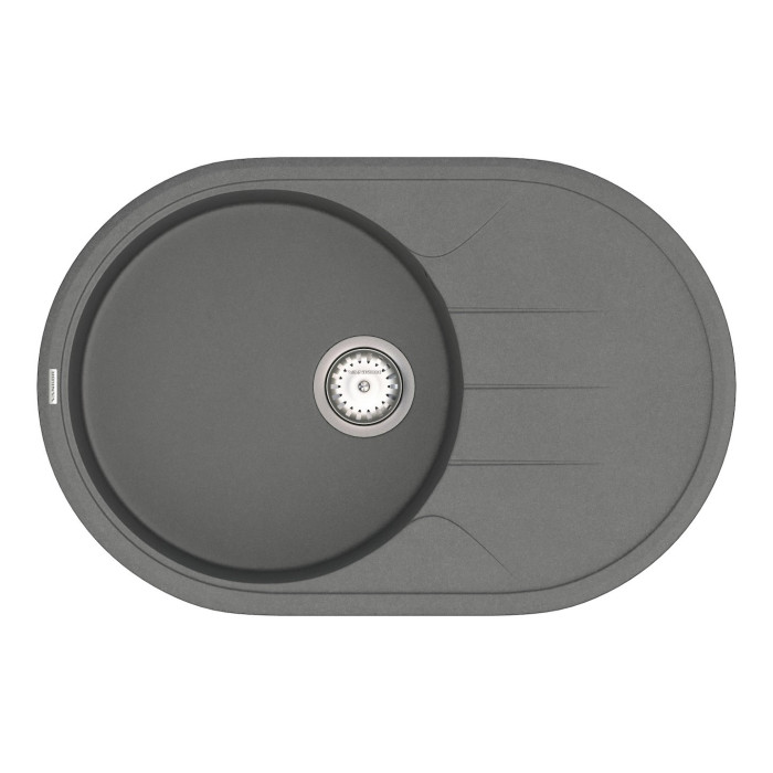 Мойка Vankor Sity  780х510х200 овал. Gray + сифон