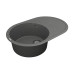 Мойка Vankor Sity  780х510х200 овал. Gray + сифон