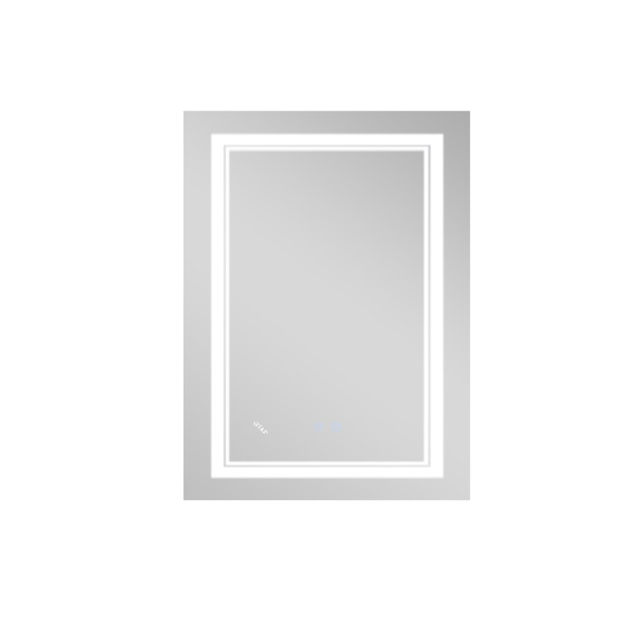 Зеркало Qtap Cardinal 600х800 с LED-подсветкой Touch, с антизапотеванием, с диммером, регулятор температуры  цвета (3000-6500K) QT0478C6080
