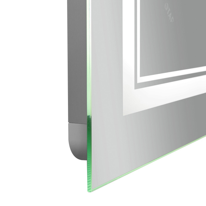 Зеркало Qtap Cardinal 600х800 с LED-подсветкой Touch, с антизапотеванием, с диммером, регулятор температуры  цвета (3000-6500K) QT0478C6080
