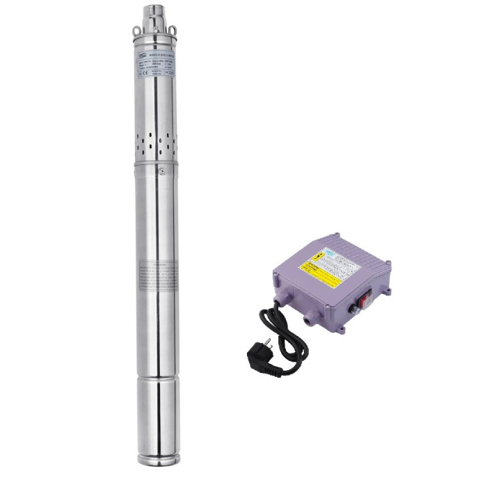 3QGDa550-100 FORWATER (Ø75) занур.шнек(каб.14м) 0,55кВт,Нmax=100,Qmax=1,8 м3/год+пульт {1}