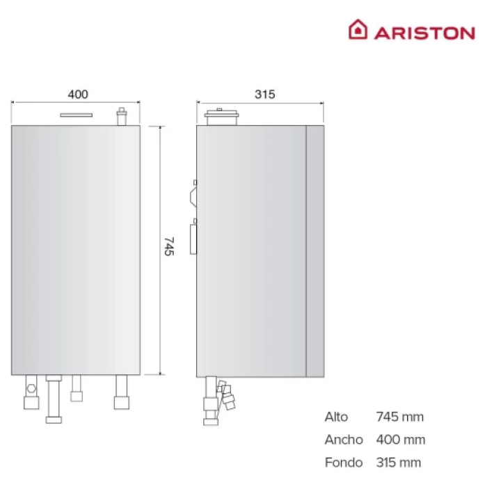 Котел газовый конденсационный Ariston MATIS PLUS 24 FF EU 2-контурный