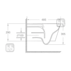Унітаз підвісний  Imprese KUBIK Twist c06810233TW з дюропластовим сидінням Soft Close