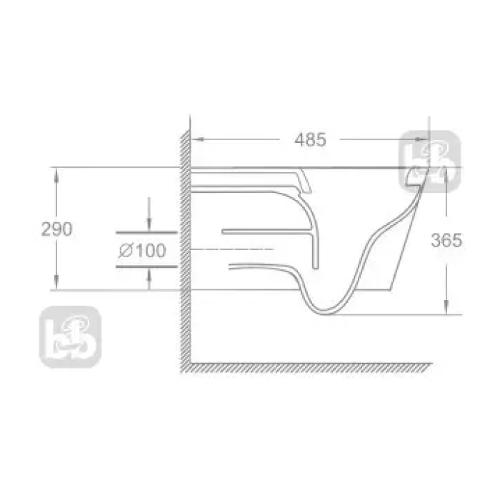 Унітаз підвісний Imprese KUBIK Twist c06810233TW з дюропластовим сидінням Soft Close