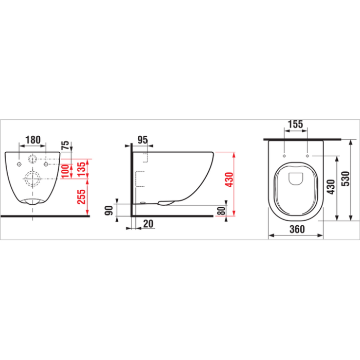 Унітаз підвісний Jika MIO Rimless H8207140000001+H891711000 з дюропластовим сидінням soft close