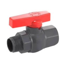 Кран шаровый полиэтиленовый 1/2" наружный-внутренний Украина