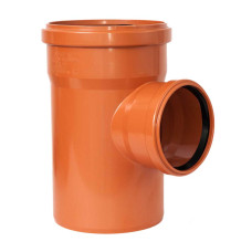 Наружная канализация Тройник 110мм х 110мм 90° TEHNO WORLD