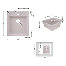 Кухонная мойка Lidz 460х515/200 MAR-07 (LidzMAR07460515200)