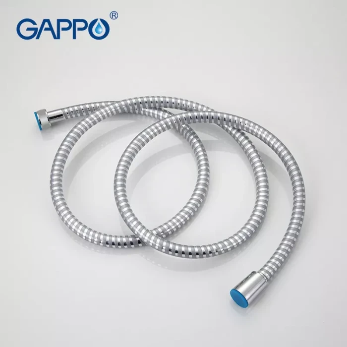 Полімерний шланг для душу GAPPO G42, 1500 мм, сірий/хром