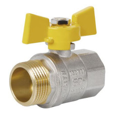 Кран шаровой SD Plus 1" ВН для газа (бабочка) SD607NG25PN40