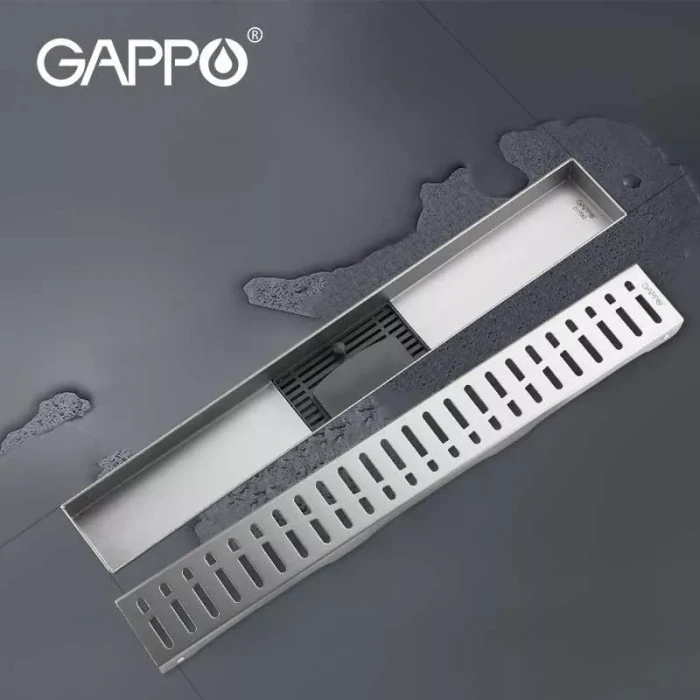 Трап для душу GAPPO G84007-3, 70х400 мм, нержавіюча сталь