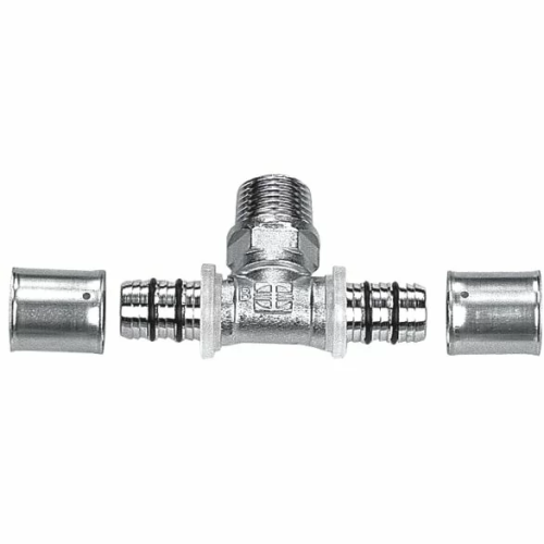 Пресс-тройник с наружной резьбой  RIFENG 16х1/2 х16