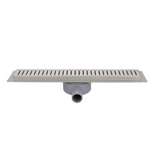 IT03-FT10/1 000 ITAL Душовий трап 1 000 мм повор. 360, комбін.затвор, Brushed nickel (блістер) {5/1}