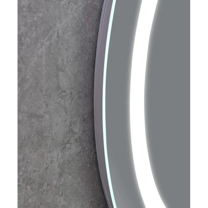 Зеркало круглое LED 60 MIXXUS Plain часы, с антизопотев.