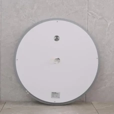 Зеркало круглое LED 60 MIXXUS Plain часы, с антизопотев.